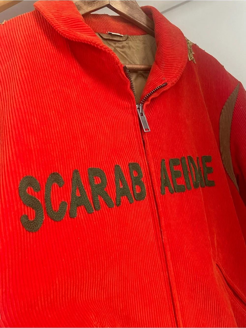 Gucci Corduroy Scarabaeidae Bomber Jacket